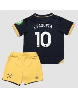 Billige Fotballdrakt West Ham United Lucas Paqueta #10 Replika Tredjedraktsett Barn 2025-26 Kortermet (med bukser)